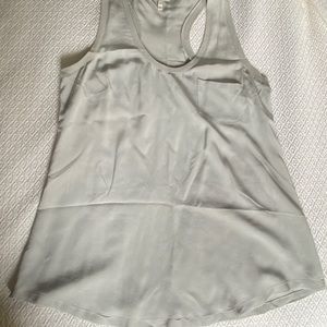 Joie light grey silk racerback tank - size Small